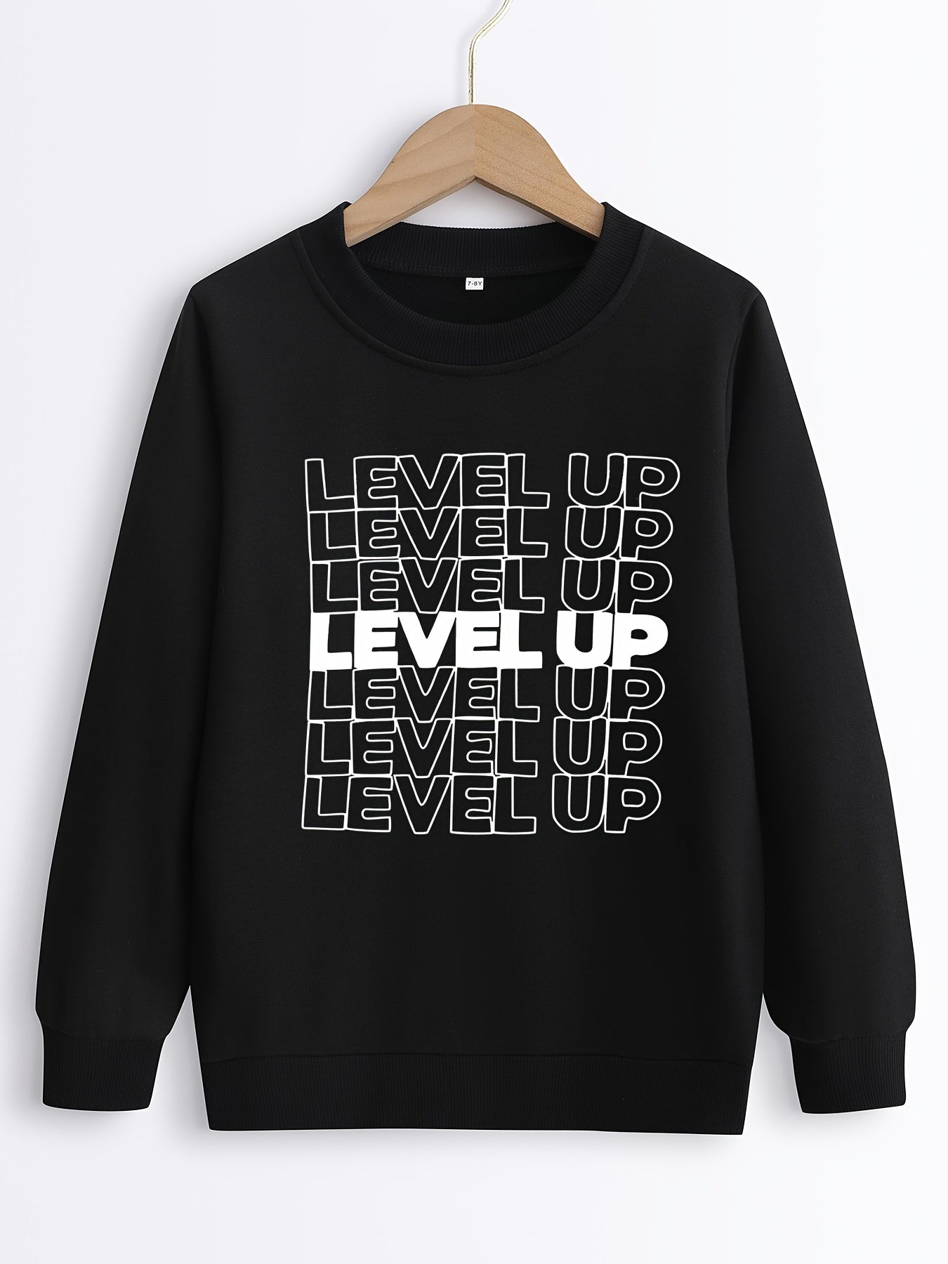 Boys Casual Sweatshirt Long Sleeve Crew Neck Tops