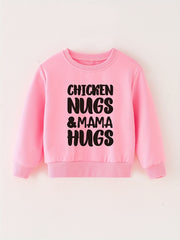 CHICKEN NUGS&MAMA HUGS Baby Boys Sweatshirt