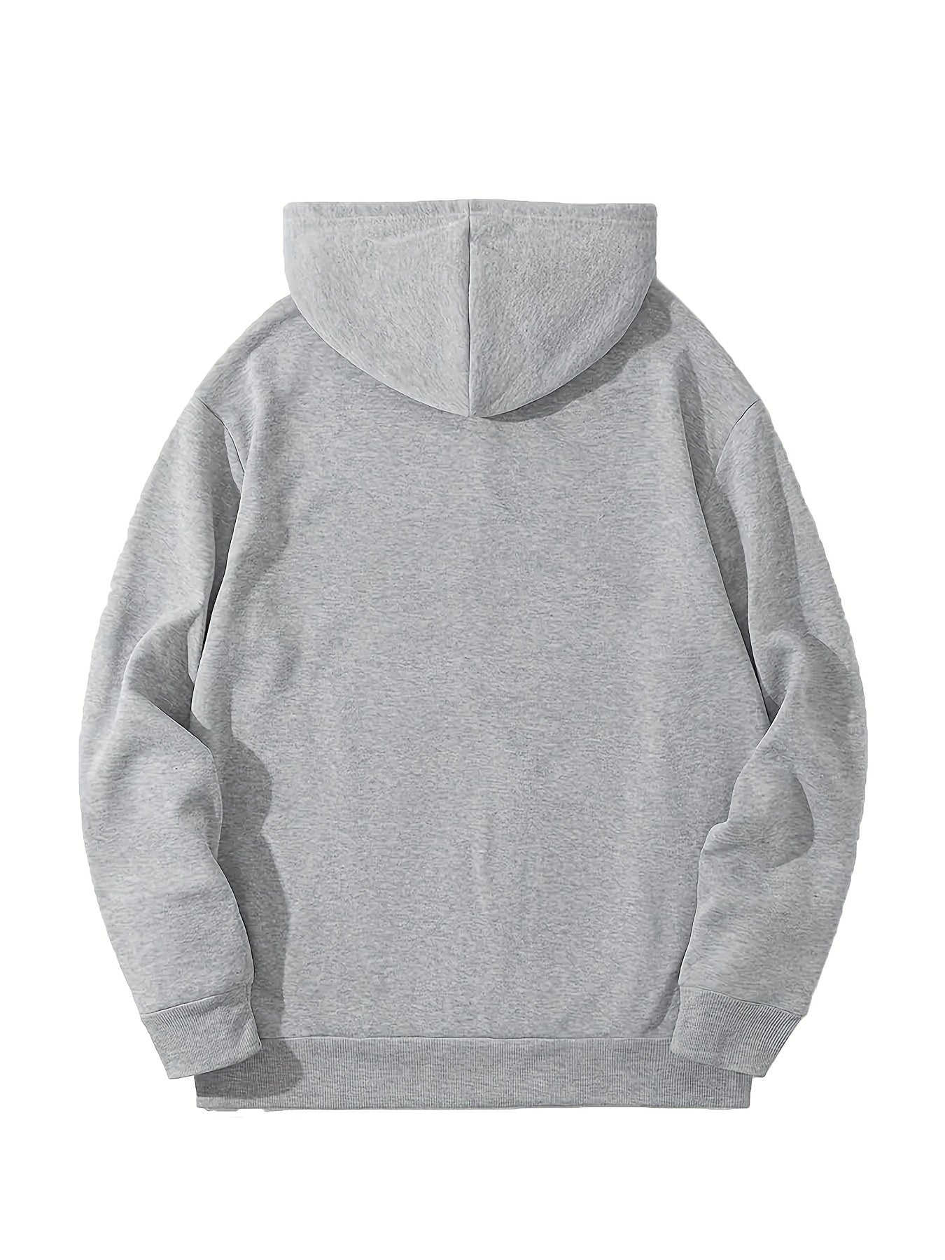 2pcs Pattern Print Boys Casual Pullover Hooded Sweatshirt