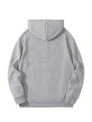 2pcs Pattern Print Boys Casual Pullover Hooded Sweatshirt
