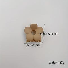 Frosted Hair Claw Flower Hair Claw Hollow Hair Clip For Ponytail Holder