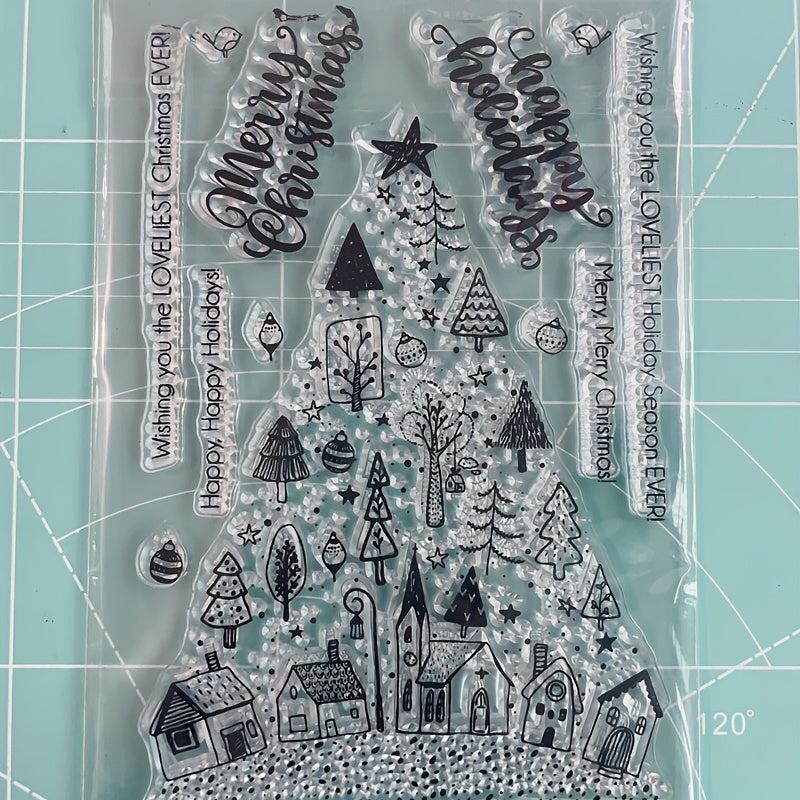 Christmas Tree Silicone Clear Stamp