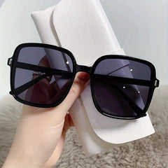 Oversized Square Sunglasses Casual Gradient Glasses UV400