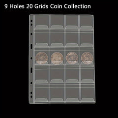 Coin Stamp Collection Inner Page 20 Grids Storage Book