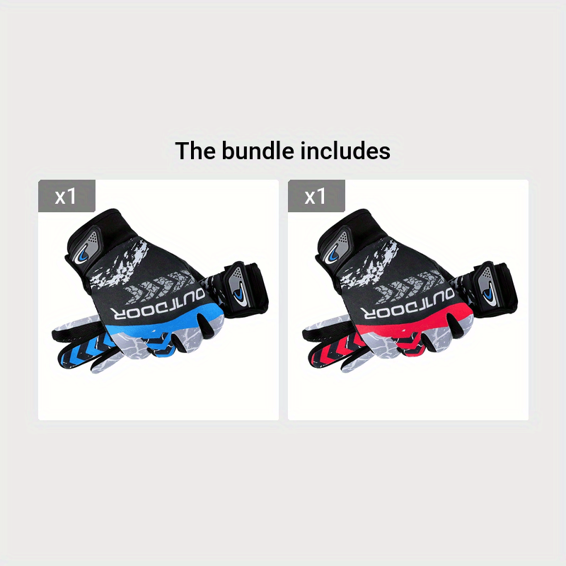 Windproof Warm Sports Gloves For Outdoor Activities