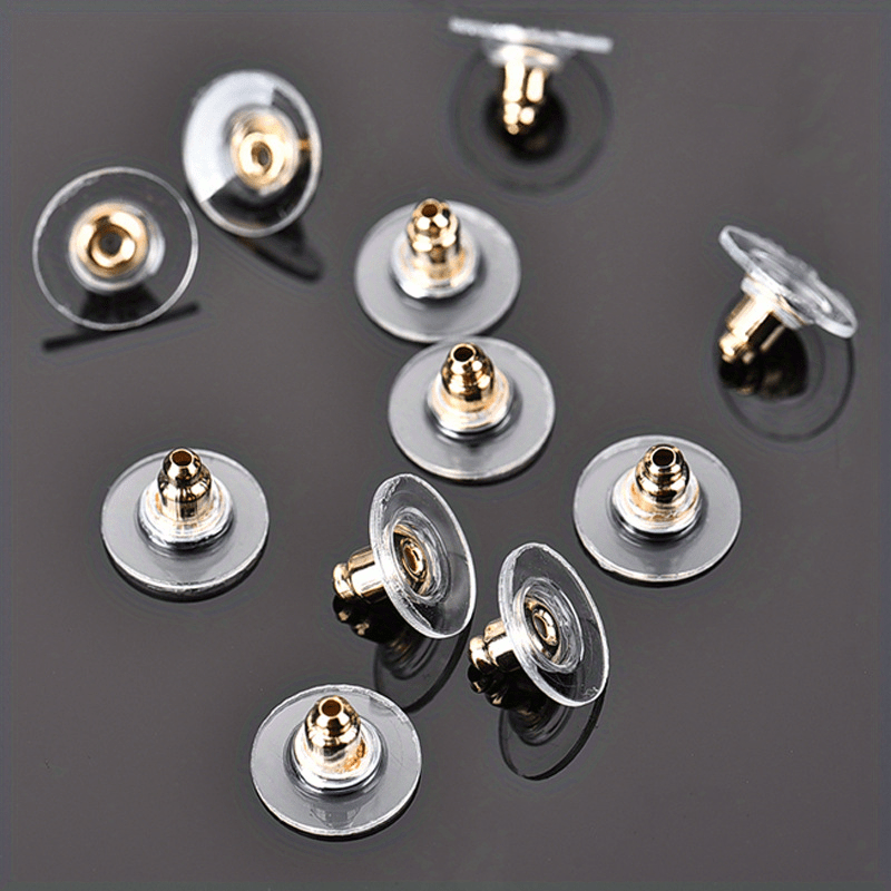 100pcs Hypoallergenic Transparent Adhesive Ear Caps