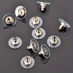 100pcs Hypoallergenic Transparent Adhesive Ear Caps