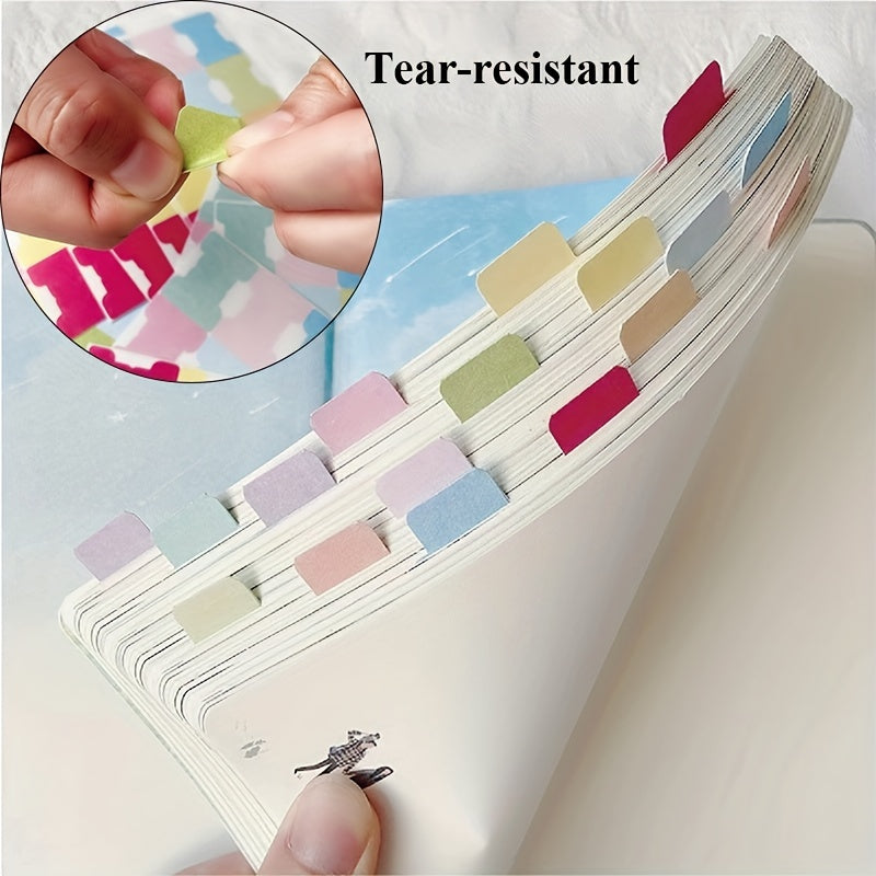 10pcs Sticky Tabs 120 Sheets Writable Tear Resistant Classification Label