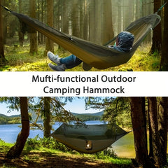 Outdoor Quick Opening Hammock with Mosquito Net, 102x36in