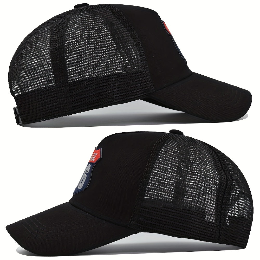 Casual Duck Embroidered Baseball Cap Mesh Sun Visor