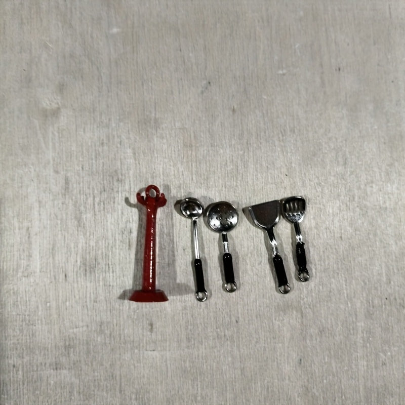 Dollhouse Kitchen Utensil Hanging Set