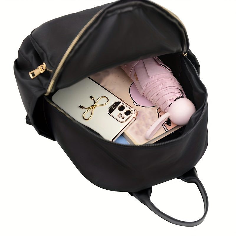 Nylon Backpack Purse Preppy School Bag Casual Travel Daypack For Girls