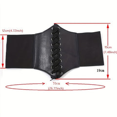Court Style Wide Girdle Elastic Skinny Elastic Waist Cover Body Shaper