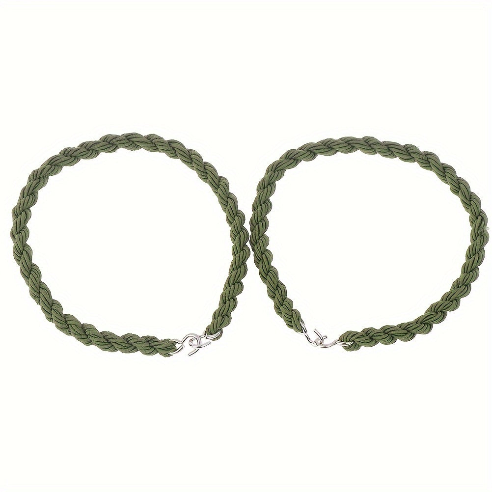 Boot Binding Rope w/ Metal Hooks Elastic Strap Military Accessories