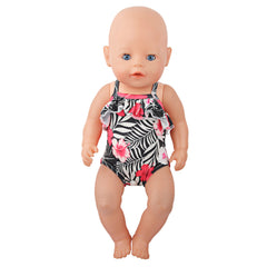 18'' Rainbow Doll Suspender Swimsuit for Baby Born&Our Generation