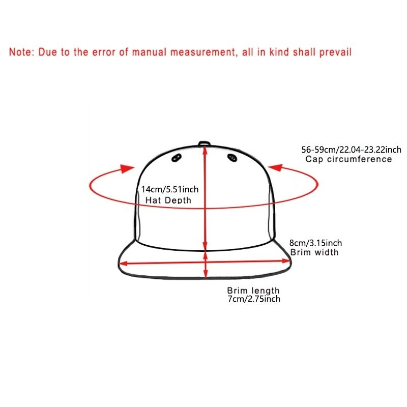 Men's Hip hop Embroidery Hat Flat Brim Cap
