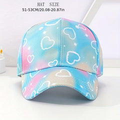 Love Rainbow Baseball Cap For Kids