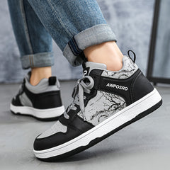 Men's Non-Slip Lace Up Skate Shoes for Outdoor Activities