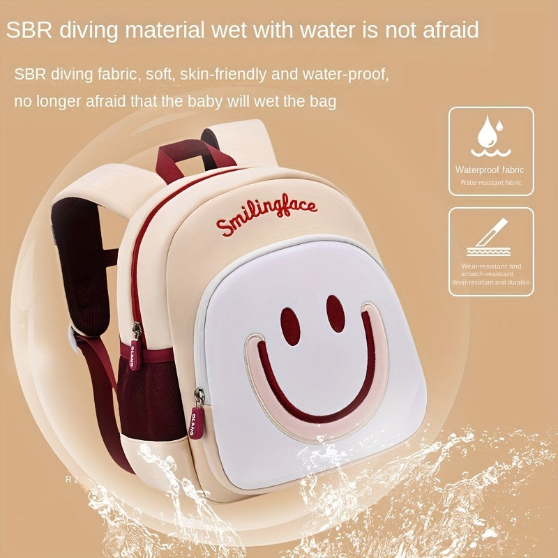 Kids 3D Cartoon Backpack Smiling Breathable Backpack