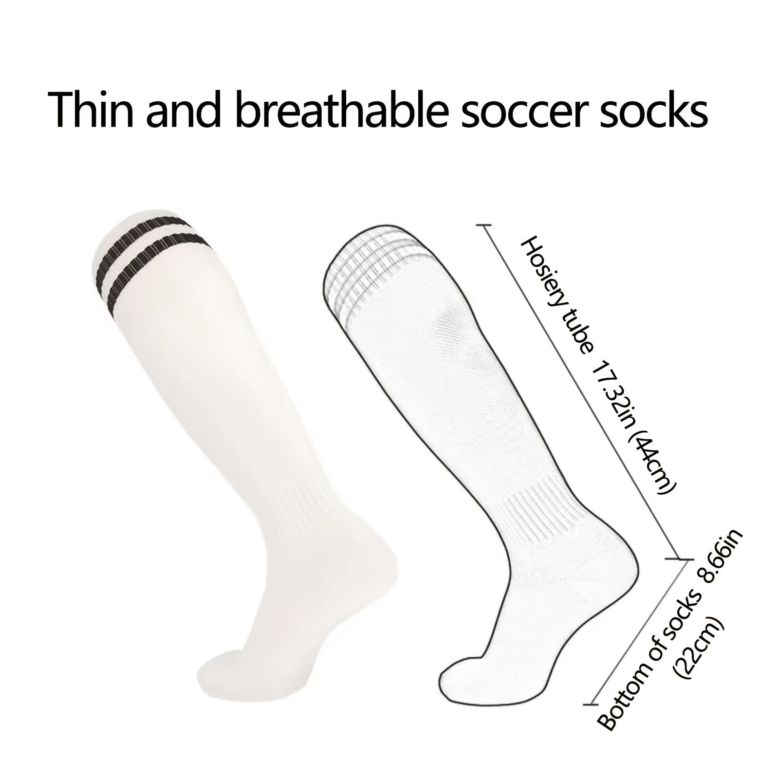 High Top Soccer Socks for Men and Women One Size Fits All 6 10