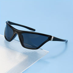 Y2K Sunglasses Wrap Around Sport Sun Shades Futuristic Sunnies