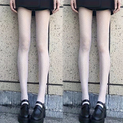 2-Pack High-Waist Sheer Fishnet Tights Pantyhose Stockings