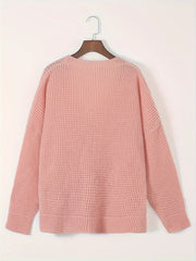  Solid Long Sleeve Button Up Cardigan