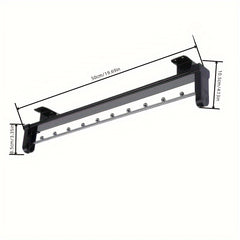 Pull Out Pants Rack Telescopic Hanging Clothes Rack Metal Storage Rod Rail