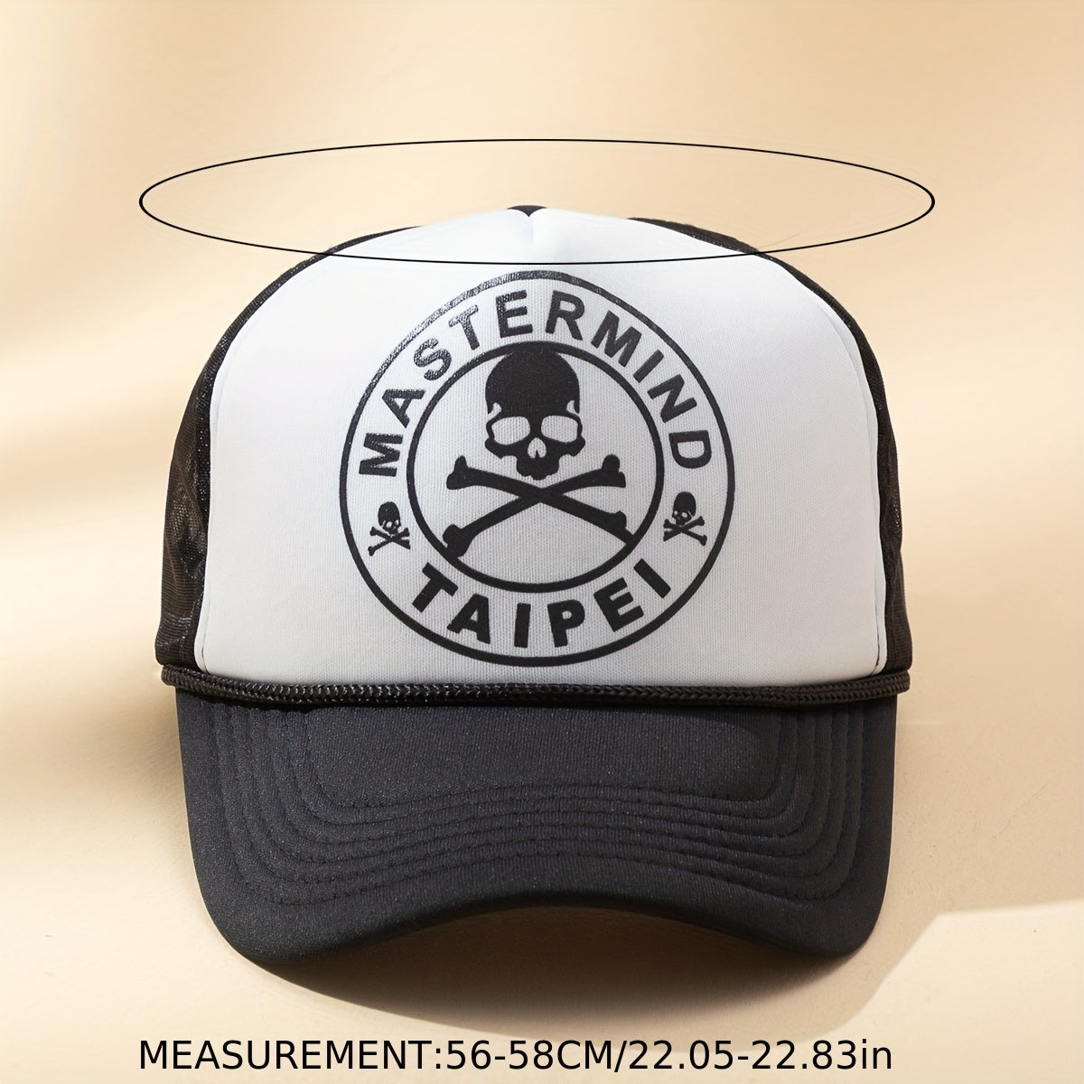 Mens Skull Breathable Baseball Cap