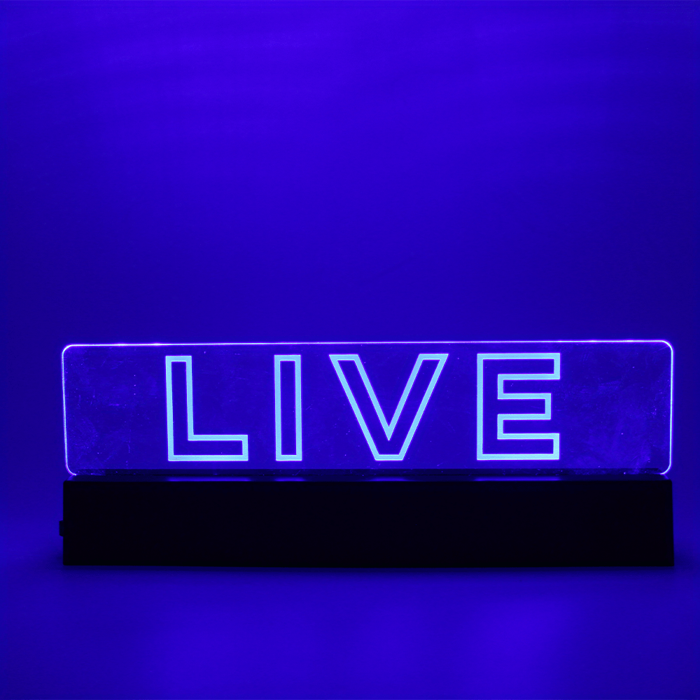 Live Signs Led Signs Signs For Wall Decor Live Sign For Studio Game Room Broadca