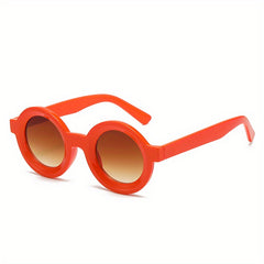 Y2K Round Sunglasses Retro Jelly UV400 Sun Shades Glasses