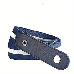 Men's No Buckle Elastic Waist Belt Casual Adjustable Elastic Buckle Belt