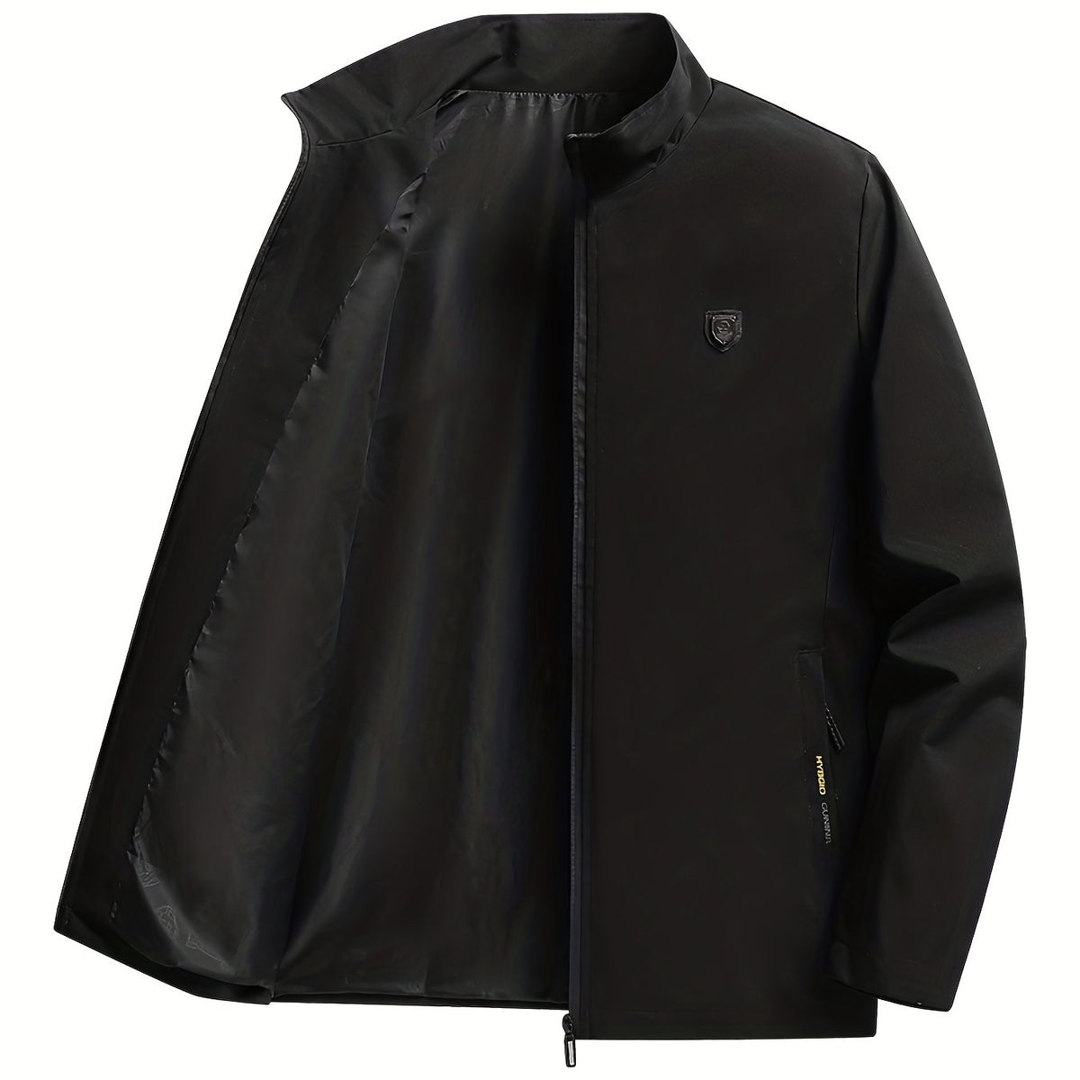 Classic Windbreaker Jacket Men's Casual Zip Up Zipper Pockets Jackets