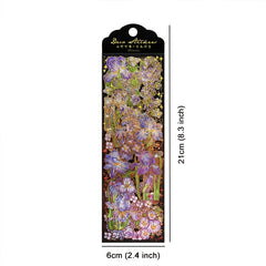12 Sheets Plant Flower Waterproof Stickers for Craft Scrapbooking Journaling
