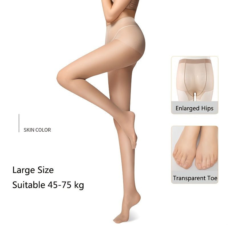 Sexy High Waist Sheer Pantyhose Anti-Snag Footed Stockings