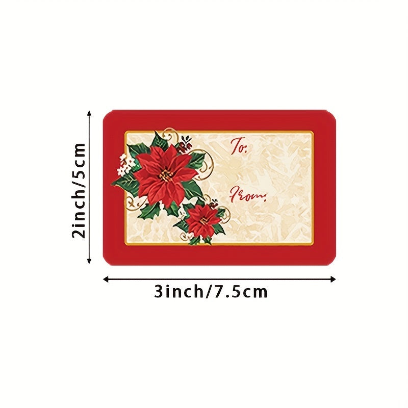 250pcs Christmas Holiday Shopping Self adhesive Sticker Sealing Sticker Label