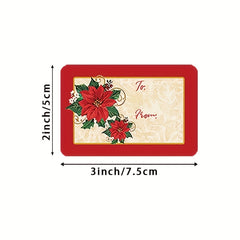 250pcs Christmas Holiday Shopping Self adhesive Sticker Sealing Sticker Label