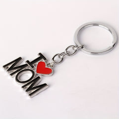 LOVE MY PAPA MAMA DAD MOM Metal Keychain Gift