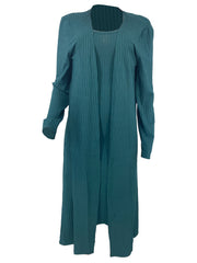  Ribbed Cardigan & Tank Top Set