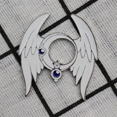 Enamel Star Moon Feather Brooch Men's Fashion Jewelry