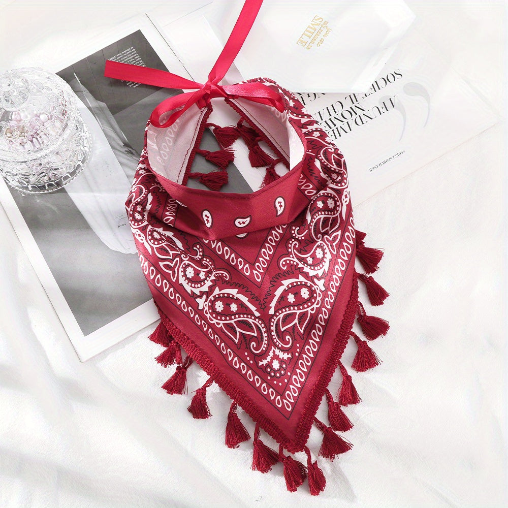 Bohemian Style Triangle Scarf Vintage Women Headband Hair Accessories