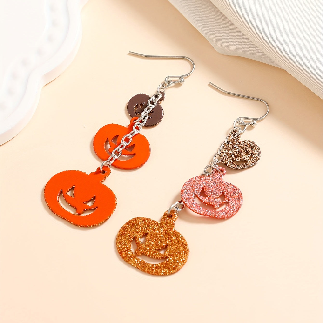 Funny Pumpkin Dangle Earrings Classic Style Jewelry