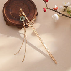 Ancient Style Sword Hairpin Bun Hairpin With Tassels Head Ornament
