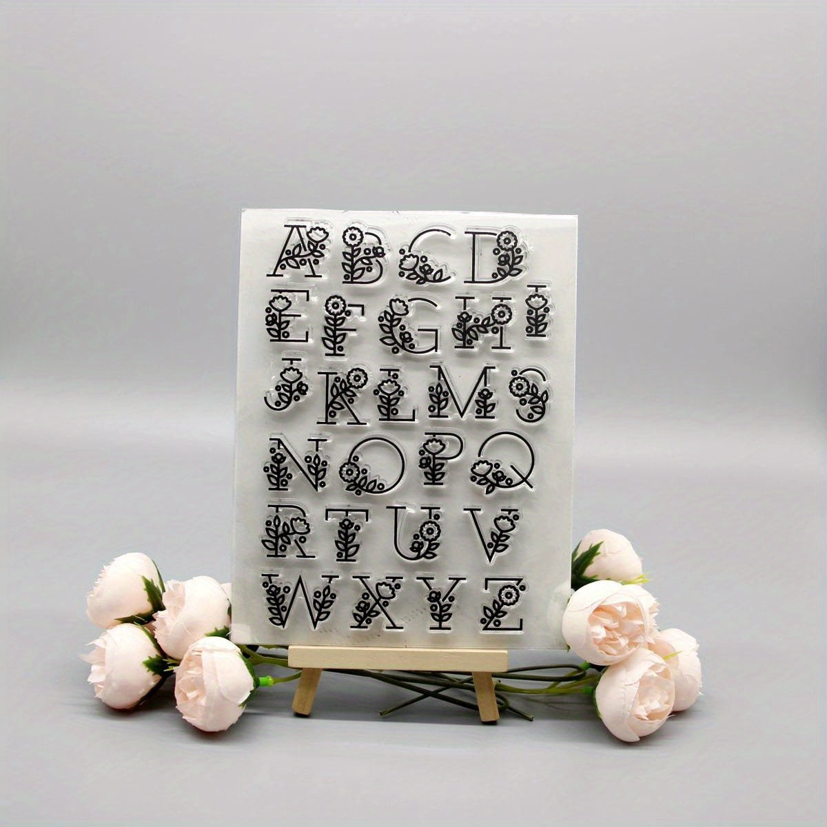 Alphabet Cartoon Transparent Stamp DIY Handcraft For Kids Teens