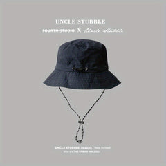 2 in 1 Bucket Hat Portable Bag Drawstring Sun Hat Lightweight Boonie