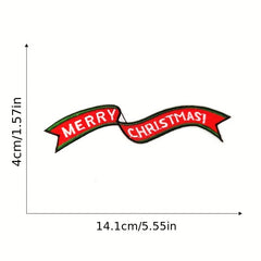 15pcs Christmas Embroidered Patches DIY Crafts Jacket Jeans Dress Decor