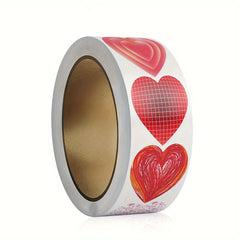 500pcs Heart Shape Stickers Birthday Party Seal Labels Self-adhesive Label