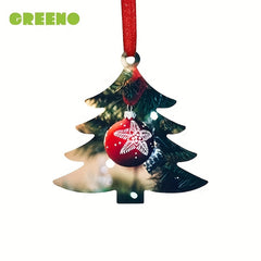 5pcs Christmas Metal Pendant for Sublimation Heat Transfer