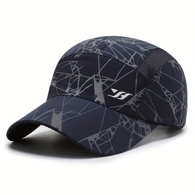 Quick Drying Graffiti Baseball Cap Solid Print Sports Sun Hat