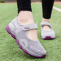 Women's Breathable Knit Sneakers Low Top Lightweight Casual Shoes